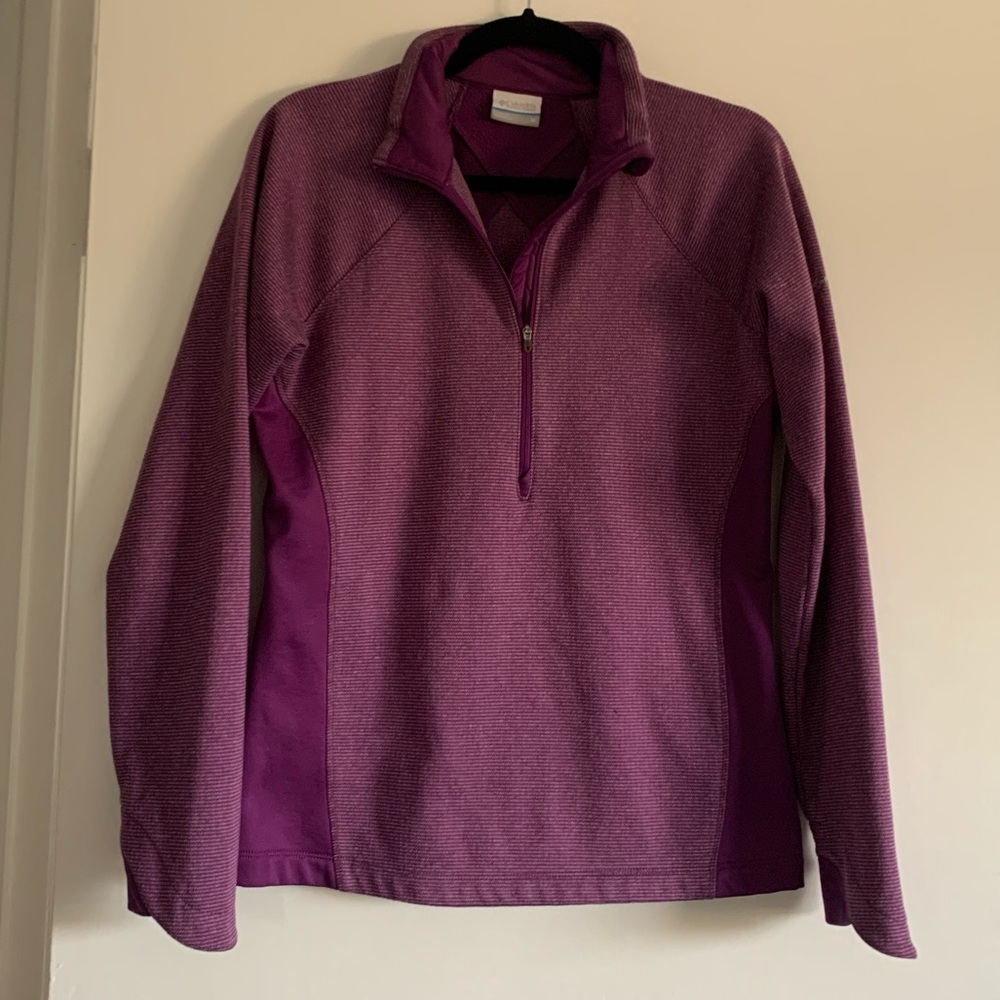 Columbia Purple Pullover Half-Zip size Medium